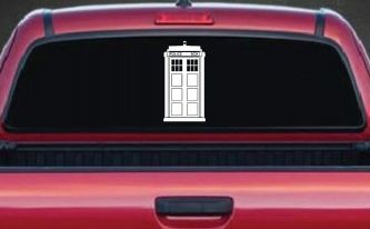 Dr Who Tardis Police Box Sci Fi Car or Truck Window Decal Sticker