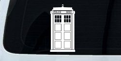 Dr Who Tardis Police Box Sci Fi Car or Truck Window Decal Sticker