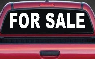For Sale Resale Auto Car or Truck Window Decal Sticker