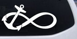 Anchor Infinity Car or Truck Window Decal Sticker