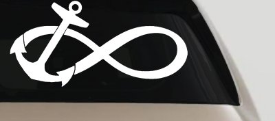 Anchor Infinity Car or Truck Window Vinyl Decal Sticker