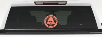 Star Wars Death Star Training Academy Darth Vader Sci Fi Car or Truck Window Decal Sticker (Coral)