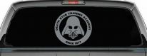 Star Wars Death Star Training Academy Darth Vader Sci Fi Car or Truck Window Vinyl Decal Sticker (Telegrey)