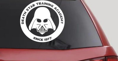 Star Wars Death Star Training Academy Darth Vader Sci Fi Car or Truck Window Vinyl Decal Sticker