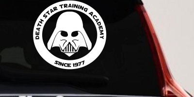 Star Wars Death Star Training Academy Darth Vader Sci Fi Car or Truck Window Vinyl Decal Sticker