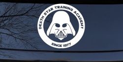 Star Wars Death Star Training Academy Darth Vader Sci Fi Car or Truck Window Decal Sticker