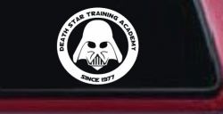 Star Wars Death Star Training Academy Darth Vader Sci Fi Car or Truck Window Decal Sticker