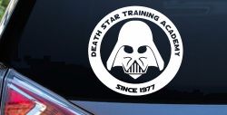 Star Wars Death Star Training Academy Darth Vader Sci Fi Car or Truck Window Decal Sticker