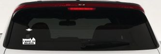 X Files I Want To Believe Space Ship Aliens Sci Fi Car or Truck Window Decal Sticker (White)