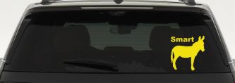 Smart Ass Funny Car or Truck Window Vinyl Decal Sticker (Yellow)