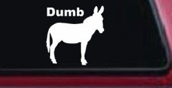 Dumb Ass Funny Car or Truck Window Decal Sticker