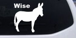 Wise Ass Funny Car or Truck Window Decal Sticker