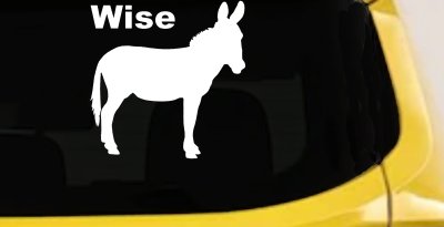 Wise Ass Funny Car or Truck Window Vinyl Decal Sticker