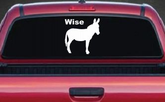 Wise Ass Funny Car or Truck Window Decal Sticker