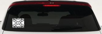 If This Offends You Kiss My Country Ass Confederate Flag Rebel Country Car or Truck Window Vinyl Decal Sticker (White)