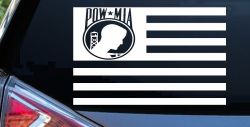 American Flag Pow Mia Military Car or Truck Window Decal Sticker