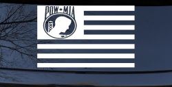 American Flag Pow Mia Military Car or Truck Window Decal Sticker