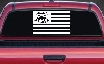 Molon Labe American Flag AR 15 Guns Guns Car or Truck Window Decal Sticker