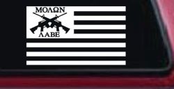 Molon Labe American Flag AR 15 Guns Guns Car or Truck Window Decal Sticker