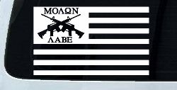 Molon Labe American Flag AR 15 Guns Guns Car or Truck Window Decal Sticker