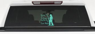 Yes I Can Bait My Own Hook Fishing Car or Truck Window Decal Sticker (Mint)