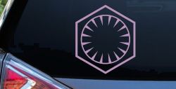 The First Order Sci Fi Car or Truck Window Vinyl Decal Sticker (Lilac)