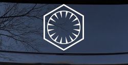 The First Order Sci Fi Car or Truck Window Decal Sticker