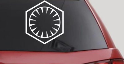 The First Order Sci Fi Car or Truck Window Vinyl Decal Sticker