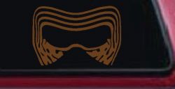Kylo Ren Mask Sci Fi Car or Truck Window Vinyl Decal Sticker (Copper)
