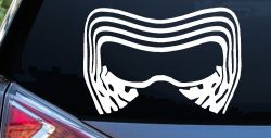 Kylo Ren Mask Sci Fi Car or Truck Window Decal Sticker