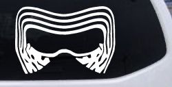 Kylo Ren Mask Sci Fi Car or Truck Window Decal Sticker