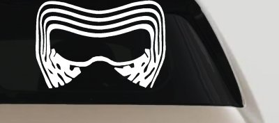 Kylo Ren Mask Sci Fi Car or Truck Window Vinyl Decal Sticker