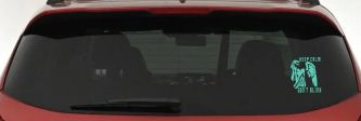 Doctor Who Keep Calm Dont Blink Weeping Angels Sci Fi Car or Truck Window Decal Sticker (Mint)