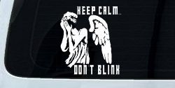 Doctor Who Keep Calm Dont Blink Weeping Angels Sci Fi Car or Truck Window Decal Sticker