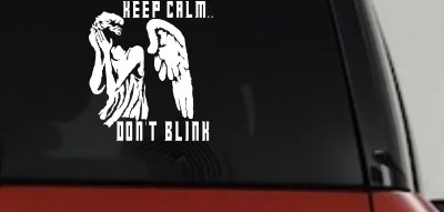 Doctor Who Keep Calm Dont Blink Weeping Angels Sci Fi Car or Truck Window Vinyl Decal Sticker