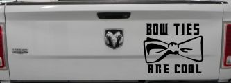 Doctor Who Bow Ties Are Cool Sci Fi Car or Truck Window Decal Sticker (Black)