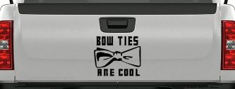 Doctor Who Bow Ties Are Cool Sci Fi Car or Truck Window Decal Sticker (Black)