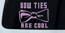 Doctor Who Bow Ties Are Cool Sci Fi Car or Truck Window Decal Sticker (Lilac)