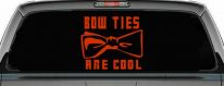 Doctor Who Bow Ties Are Cool Sci Fi Car or Truck Window Vinyl Decal Sticker (Orange Red)