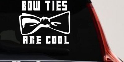 Doctor Who Bow Ties Are Cool Sci Fi Car or Truck Window Vinyl Decal Sticker