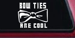 Doctor Who Bow Ties Are Cool Sci Fi Car or Truck Window Decal Sticker