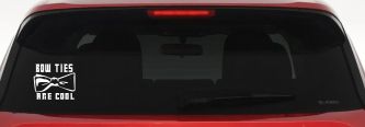 Doctor Who Bow Ties Are Cool Sci Fi Car or Truck Window Decal Sticker (White)
