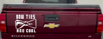 Doctor Who Bow Ties Are Cool Sci Fi Car or Truck Window Vinyl Decal Sticker (White)