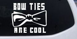 Doctor Who Bow Ties Are Cool Sci Fi Car or Truck Window Decal Sticker