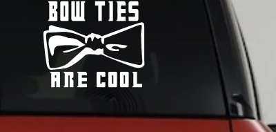 Doctor Who Bow Ties Are Cool Sci Fi Car or Truck Window Vinyl Decal Sticker