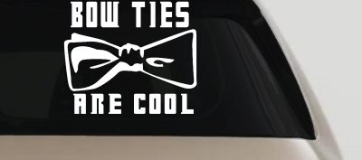 Doctor Who Bow Ties Are Cool Sci Fi Car or Truck Window Vinyl Decal Sticker
