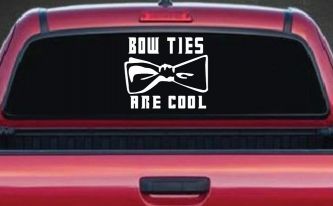 Doctor Who Bow Ties Are Cool Sci Fi Car or Truck Window Decal Sticker