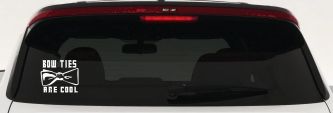 Doctor Who Bow Ties Are Cool Sci Fi Car or Truck Window Decal Sticker (White)