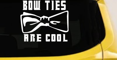Doctor Who Bow Ties Are Cool Sci Fi Car or Truck Window Vinyl Decal Sticker