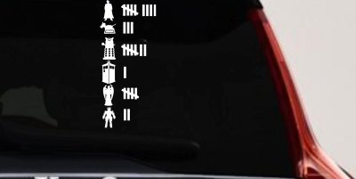 Doctor Who Keeping Count Sci Fi Car or Truck Window Vinyl Decal Sticker